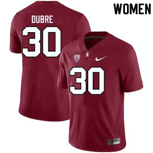 Women Ese Dubre Cardinal Stanford University College Football #30 Jersey 969350-272