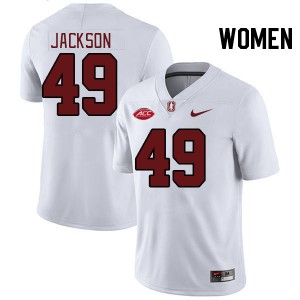 Women Evan Jackson White Cardinal 2024 ACC Conference College Football #49 Jersey 262638-575