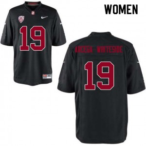 Women J.J. Arcega-Whiteside Black Cardinal College Football #19 Jersey 114872-132