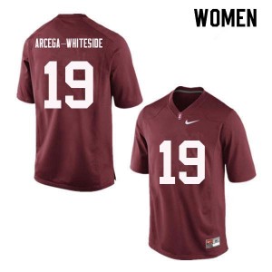 Women J.J. Arcega-Whiteside Red Stanford University College Football #19 Jersey 675409-126