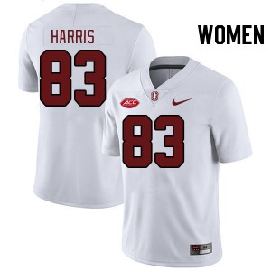 Women Jackson Harris White Stanford 2024 ACC Conference College Football #83 Jersey 872259-476