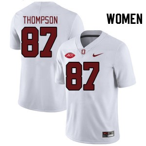Women Jason Thompson White Stanford University 2024 ACC Conference College Football #87 Jersey 546447-468
