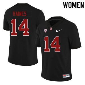 Women Jayson Raines Black Cardinal College Football #14 Jersey 813295-823