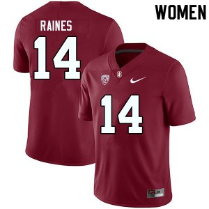Women Jayson Raines Cardinal Stanford Cardinal College Football #14 Jersey 150669-537