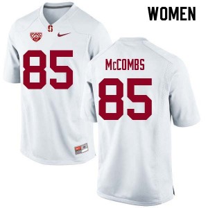 Women Kyle McCombs White Stanford University College Football #85 Jersey 730858-795