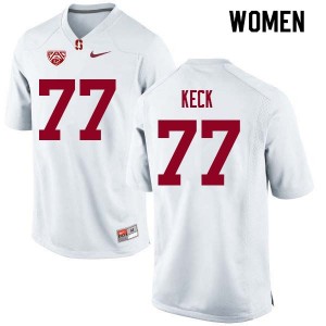 Women Thunder Keck White Cardinal College Football #77 Jersey 954634-333