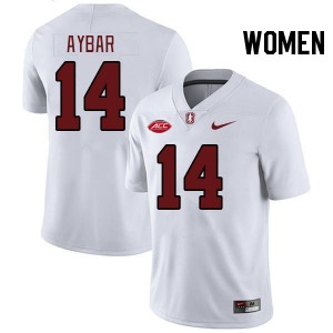Women Wilfredo Aybar White Stanford University 2024 ACC Conference College Football #14 Jersey 823175-793