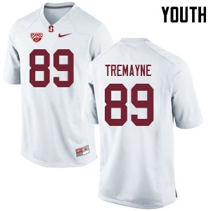 Youth Brycen Tremayne White Stanford University College Football #89 Jersey 828463-348