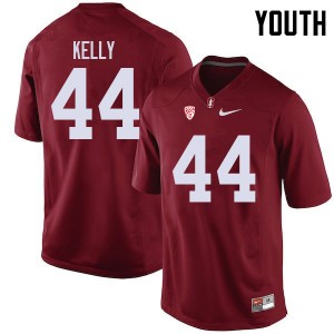 Youth Caleb Kelly Cardinal Stanford University College Football #44 Jersey 218638-836