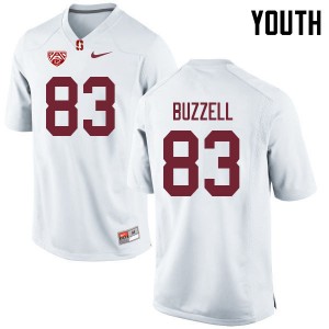 Youth Cameron Buzzell White Stanford University College Football #83 Jersey 669498-612