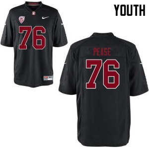 Youth Grant Pease Black Stanford University College Football #76 Jersey 779819-188