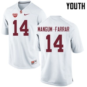 Youth Jacob Mangum-Farrar White Cardinal College Football #14 Jersey 257596-935