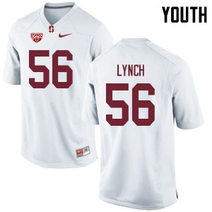 Youth Jake Lynch White Stanford Cardinal College Football #56 Jersey 730495-732