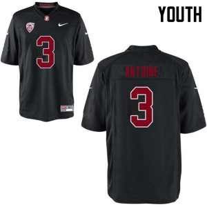 Youth Malik Antoine Black Cardinal College Football #3 Jersey 490821-772