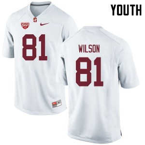 Youth Michael Wilson White Stanford University College Football #81 Jersey 627846-718