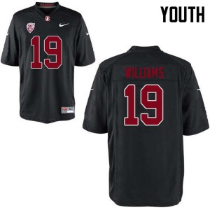 Youth Noah Williams Black Stanford University College Football #19 Jersey 812445-890