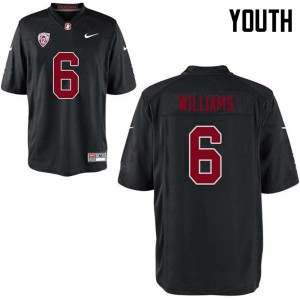 Youth Reagan Williams Black Cardinal College Football #6 Jersey 762807-762