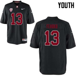Youth Simi Fehoko Black Stanford College Football #13 Jersey 495752-726