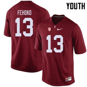 Youth Simi Fehoko Cardinal Cardinal College Football #13 Jersey 488998-726