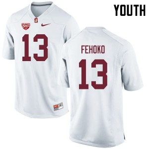 Youth Simi Fehoko White Stanford Cardinal College Football #13 Jersey 308404-148