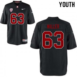 Youth Barrett Miller Black Cardinal College Football #63 Jersey 173319-176