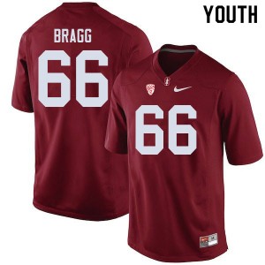 Youth Branson Bragg Cardinal Stanford University College Football #66 Jersey 352518-224