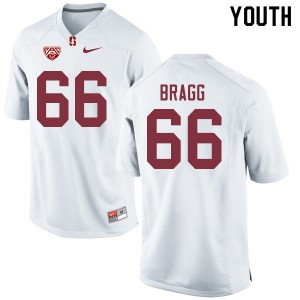 Youth Branson Bragg White Stanford University College Football #66 Jersey 407739-526