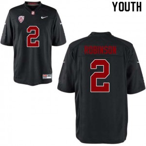 Youth Curtis Robinson Black Stanford College Football #2 Jersey 630793-944