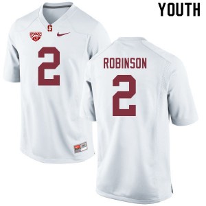 Youth Curtis Robinson White Cardinal College Football #2 Jersey 649243-921