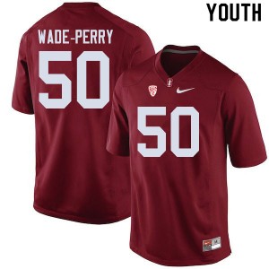 Youth Dalyn Wade-Perry Cardinal Stanford University College Football #50 Jersey 985374-749