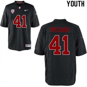 Youth Diego Preciado Black Stanford University College Football #41 Jersey 679150-176