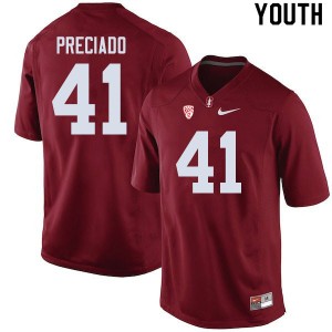 Youth Diego Preciado Cardinal Stanford University College Football #41 Jersey 984923-864