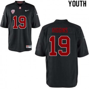 Youth Elijah Higgins Black Stanford College Football #19 Jersey 440817-137