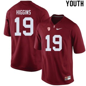Youth Elijah Higgins Cardinal Cardinal College Football #19 Jersey 942397-203