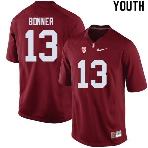 Youth Ethan Bonner Cardinal Stanford Cardinal College Football #13 Jersey 891332-443
