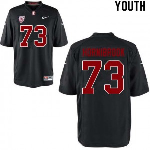 Youth Jake Hornibrook Black Stanford University College Football #73 Jersey 220056-995