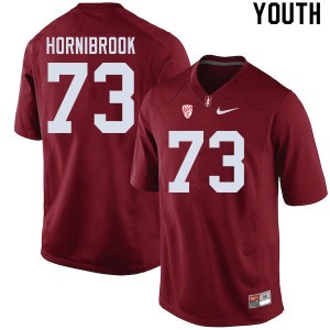 Youth Jake Hornibrook Cardinal Stanford University College Football #73 Jersey 682143-265