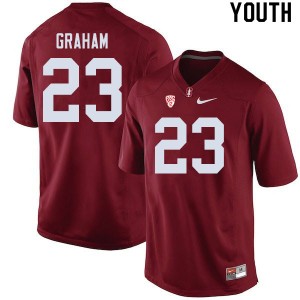 Youth Marcus Graham Cardinal Stanford College Football #23 Jersey 256098-439