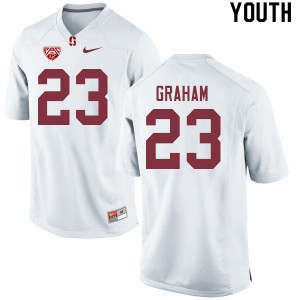 Youth Marcus Graham White Stanford Cardinal College Football #23 Jersey 200870-480