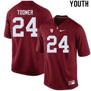 Youth Nicolas Toomer Cardinal Stanford University College Football #24 Jersey 661124-156