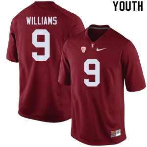 Youth Noah Williams Cardinal Cardinal College Football #9 Jersey 597662-346