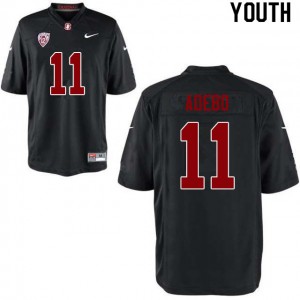 Youth Paulson Adebo Black Cardinal College Football #11 Jersey 534390-759