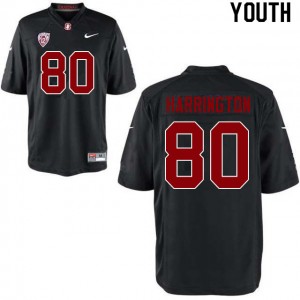 Youth Scooter Harrington Black Stanford University College Football #80 Jersey 753972-417
