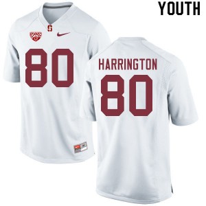 Youth Scooter Harrington White Stanford College Football #80 Jersey 475707-683