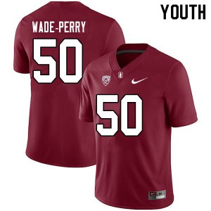 Youth Dalyn Wade-Perry Cardinal Stanford University College Football #50 Jersey 599717-165