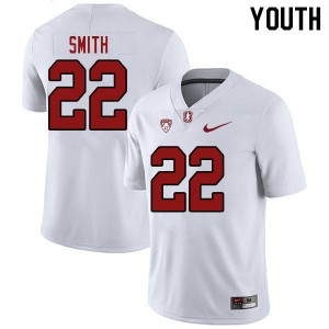 Youth E.J. Smith White Stanford University College Football #22 Jersey 984832-801