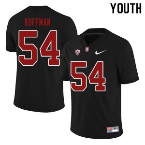 Youth Jake Koffman Black Stanford University College Football #54 Jersey 606204-804