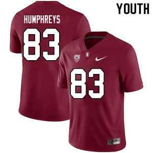 Youth John Humphreys Cardinal Stanford Cardinal College Football #83 Jersey 378297-251
