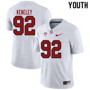Youth Lance Keneley White Stanford University College Football #92 Jersey 918459-984