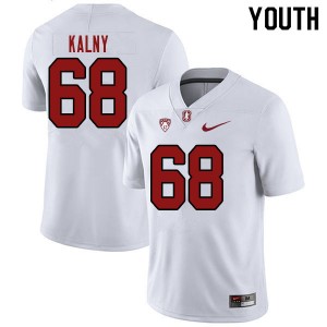 Youth Max Kalny White Stanford Cardinal College Football #68 Jersey 836907-904